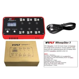VIFLY WhoopStor 3 V3 Charger 6 Ports 1S LIPO LiHV Battery Charger Discharger Storage LCD TYPE-C DC TX60 For RC FPV BT2.0 PH2.0
