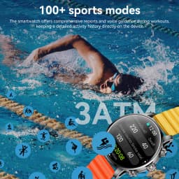 Kieslect Kr2 Pro Smart Watch 3ATM 1.6' FHD AMOLED Display with AOD Dual Core Triple Speed 2.5D GPU Super Dynamic Calling Watch