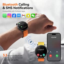 Kieslect Kr2 Pro Smart Watch 3ATM 1.6' FHD AMOLED Display with AOD Dual Core Triple Speed 2.5D GPU Super Dynamic Calling Watch