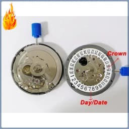Mechanical Movement NH35 Premium NH35A White At 3/3.8/6 Date Wheel 24 Jewels Automatic Self-winding High Accuracy Movt Replace