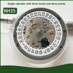 Mechanical Movement NH35 Premium NH35A White At 3/3.8/6 Date Wheel 24 Jewels Automatic Self-winding High Accuracy Movt Replace