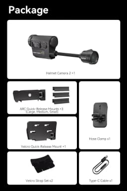 RunCam Helmet Camera 2 Helmetcam2 Night Recording Adjustable Lens Video Action Camera Repair Parts