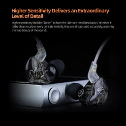 KZ Dawn HiFi Earphone 10MM Dual Dynamic Drive Bass Earbud In Ear Monitor Gaming Sport Music DJ Stage Noise Reduction Hearphone