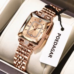 POEDAGAR Luxury Woman Watch Waterproof Date High Quality Casual Ladies Wristwatch Stainless Steel Quartz Elegant Women's Watches