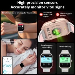 New COLMI P86 1.93" AMOLED Smartwatch Men Health Manager Bluetooth Call IP68 Waterproof Smart Watch Women For Xiaomi iOS Phone