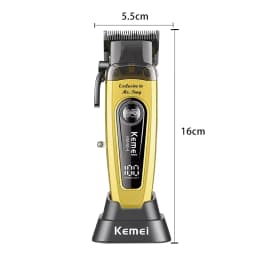 Kemei KM-90-4 Professional 11500 RPM Hair Clipper for Barbers Rechargeable Trimmers Brushless Motor Hair Cutting Machine for Men
