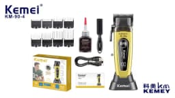 Kemei KM-90-4 Professional 11500 RPM Hair Clipper for Barbers Rechargeable Trimmers Brushless Motor Hair Cutting Machine for Men