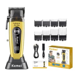 Kemei KM-90-4 Professional 11500 RPM Hair Clipper for Barbers Rechargeable Trimmers Brushless Motor Hair Cutting Machine for Men