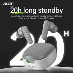 Acer Ohr503 Wireless Bluetooth Headphones with In-Ear Design, High-Definition Sound Quality, Noise Reduction for Calls, Comfortable Fit, Suitable for Sports, Running, and Cycling, Compatible with Mobile Phones and Tablets