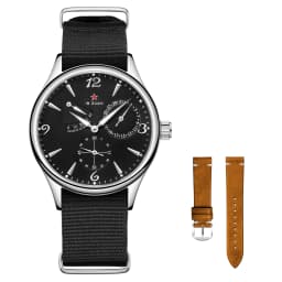 Seagull Mens 1963 Pilot Watch 40mm ST1780 Automatic Mechanical Movement Sapphire Crystal Retro Style Water Resistant 50m