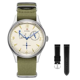 Seagull Mens 1963 Pilot Watch 40mm ST1780 Automatic Mechanical Movement Sapphire Crystal Retro Style Water Resistant 50m