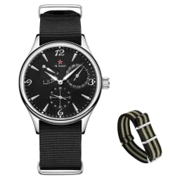 Seagull Mens 1963 Pilot Watch 40mm ST1780 Automatic Mechanical Movement Sapphire Crystal Retro Style Water Resistant 50m