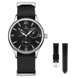 Seagull Mens 1963 Pilot Watch 40mm ST1780 Automatic Mechanical Movement Sapphire Crystal Retro Style Water Resistant 50m