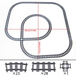 MOC Compatible With LEGO Train Track Combination Scene Building Blocks DIY Cross Track Railroad Flexible Bricks Toys Rail Car