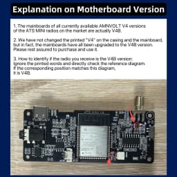 AMNVOLT V4 ATS MINI SI4732 Radio ALL Band DSP Radio FM AM SSB LSB USB Receiver with Added the Wired Headphone Feature