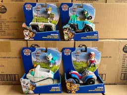 100% Genuine Paw Patrol Kids Toy vehicles with Action Figure Dogs Anime Doll Kids Model Children Birthday Christmas Gift