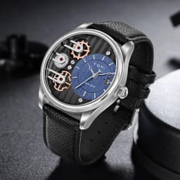 TOMI Men's Gift Box Combination Set Watch Luxury and Simple Business Detachable Strap Quartz Watch Men's Watch Festival Gift