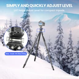 Leveling Base Tripod Head Camera Leveler Adjusting Plate Leveling Head with 3/8'' 1/4" Screw for Tripod Monopod Max Load 10kg