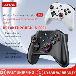 New Lenovo S02 Wireless Controller Bluetooth Gamepad for Nintendo Switch,PC,Android TV,IOS PC Joysticks Six-axis Dual Vibration