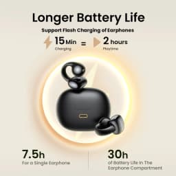 TWS Open Ear Clip Wireless Earbuds Bluetooth Sports Earphones Headphones in Mic with Earhooks & Ear Hook Headset