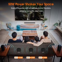 Douk Audio High Power Tactile Bass Shaker 50Watt Subwoofer Transducer for Home/Car Theaters
