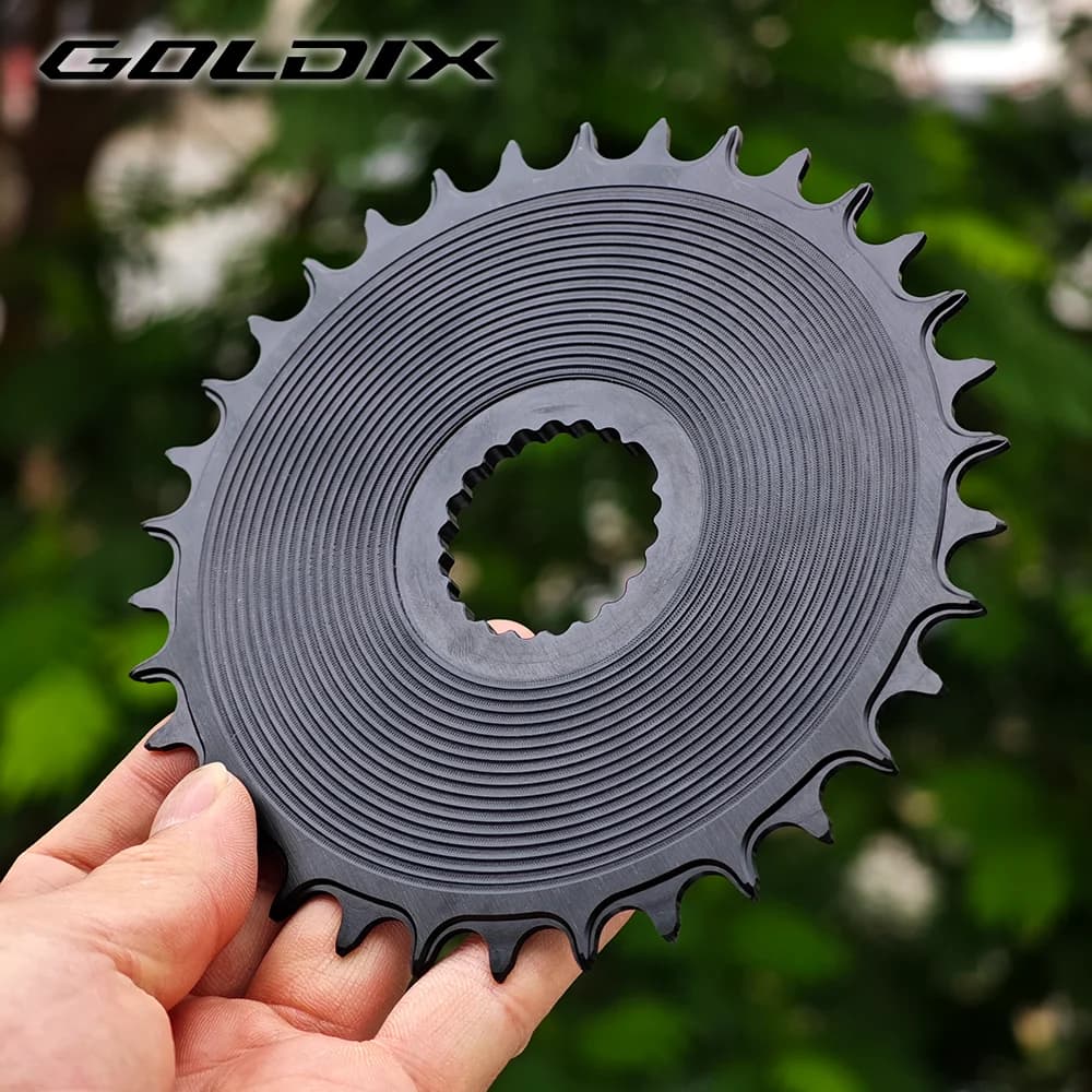 GOLDIX Directly Install AERO Chainring Wide Narrow Teeth CNC Hollow Cutting Machining for SHIMAN* M8100 M9100 M7100 M6100 Crank