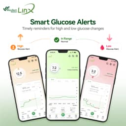 5Sets MicroTech LinX CGM Sensors Blood Glucose Meter No Finger Pricking Blood Sugar Test Diabetes Management
