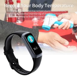 LIGE 1.1 Inch Amoled Heart Rate Monitor Smart Bracelet Wristband Slim Smart Watch Men Women Waterproof  Fitness Tracker Band