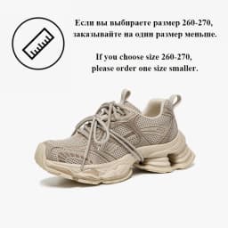 BEAUTODAY Chunky Sneakers Women Synthetic Leather Mesh Mixed Color Round Toe Lace-Up Sports Trainer Ladies Shoes Handmade 29A51