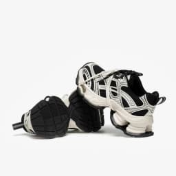 BEAUTODAY Chunky Sneakers Women Synthetic Leather Mesh Mixed Color Round Toe Lace-Up Sports Trainer Ladies Shoes Handmade 29A51