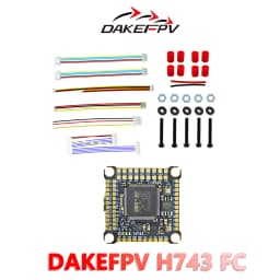 DAKEFPV H743 12S 120A FC 8S 100A BLS Bluejay ESC H743 Flight Controller Powerful RC Stack for 10 13 15 18inch FPV Racing Drone