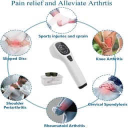 2x808nm Cold Laser Therapy Device for Body Pain Relief Free Glasses No Bag Phototherapy Equipment for Arthritis Tennis Elbow Pet