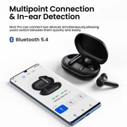 HAYLOU Mori Pro Bluetooth 5.4 Earphones Wireless 43dB Adaptive Hybrid ANC Hi-Res LDAC Earbuds 6 Mic Headphones 28H Battery Life