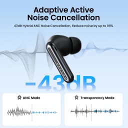 HAYLOU Mori Pro Bluetooth 5.4 Earphones Wireless 43dB Adaptive Hybrid ANC Hi-Res LDAC Earbuds 6 Mic Headphones 28H Battery Life