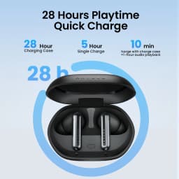 HAYLOU Mori Pro Bluetooth 5.4 Earphones Wireless 43dB Adaptive Hybrid ANC Hi-Res LDAC Earbuds 6 Mic Headphones 28H Battery Life
