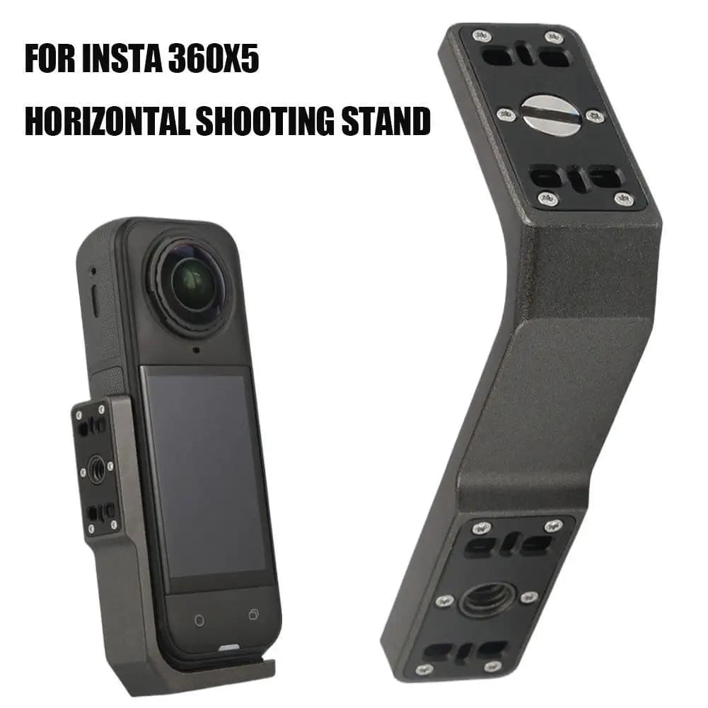 Horizontal-vertical L-shaped Bracket for Insta360 X5 Quick-release Mount with 1/4 Interface for Insta360 X5/X4/X3 Accessories
