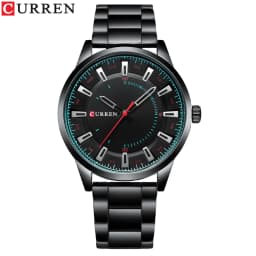 CURREN 8406 Mens Large Dial Ultra-Thin Business Simple Steel Strap Superior Brand Fashion Simple Style Wristwatch