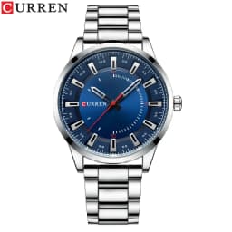 CURREN 8406 Mens Large Dial Ultra-Thin Business Simple Steel Strap Superior Brand Fashion Simple Style Wristwatch