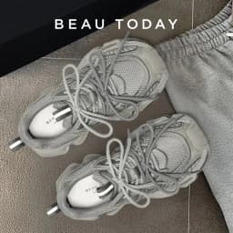 BEAUTODAY Chunky Sneakers Women Synthetic Leather Mesh Round Toe Lace-up Sports Trainers Ladies Patchwork Shoes Handmade 29A51