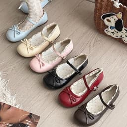 2026 Spring Cute Women Flats Round Toe Ladies Casual Ballet Shoes Comfort Soft Leather Dress Ballerinas Shoes