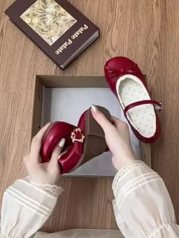 2026 Spring Cute Women Flats Round Toe Ladies Casual Ballet Shoes Comfort Soft Leather Dress Ballerinas Shoes