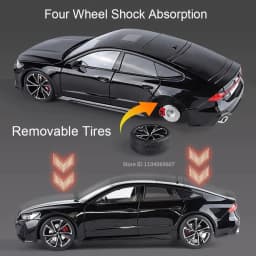 1:18 Scale RS7 Rolls-royce Phantom Car Toy Models Alloy Diecast Shock Absorption Doors Opened Sound Light for Adults Kids Gifts
