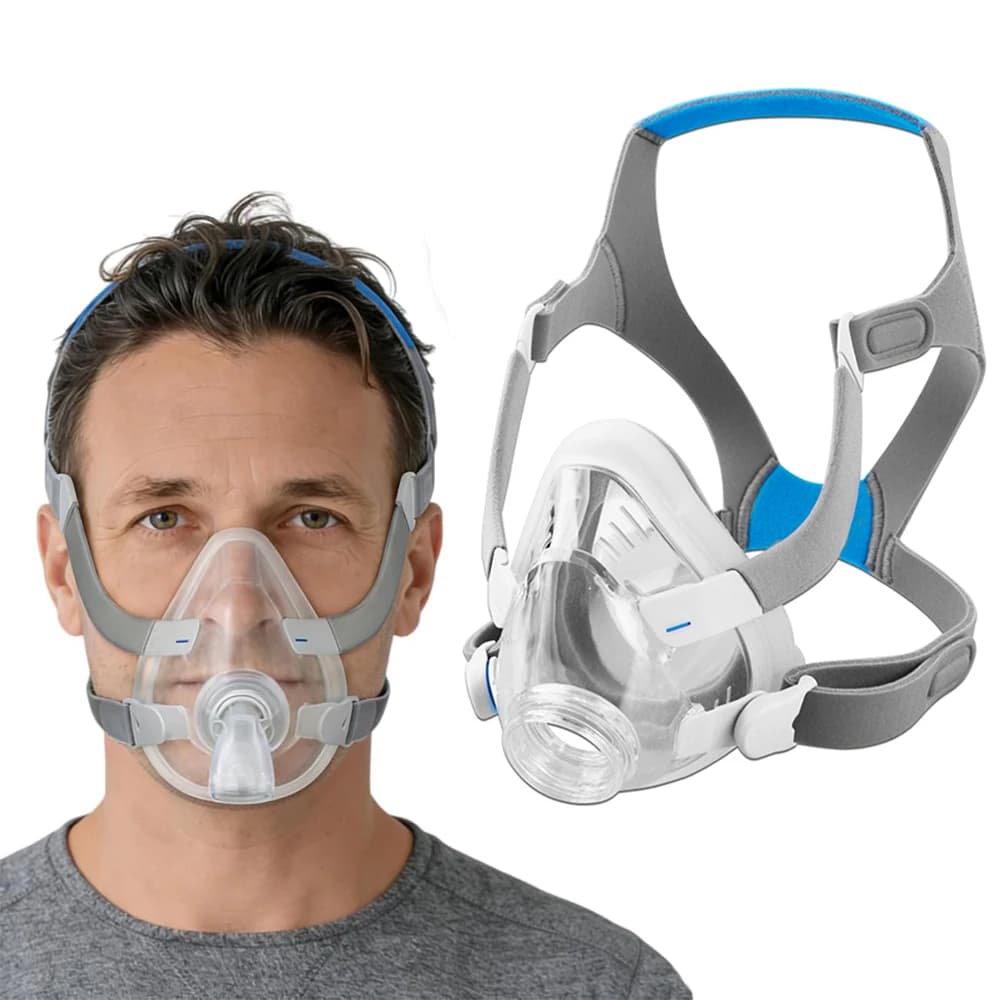 Complete AirFit F20 Full Face CPAP Mask Replacement Set Includes Mask Cushion, Headgear, Frame & Clips for Complete Mask Renewal