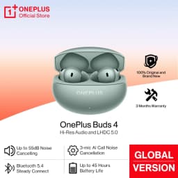 OnePlus Buds 4 Wireless Earphones Global Version 55dB Noise Cancellation Portable Earbuds LHDC 5.0 Bluetooth 5.4