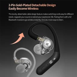 KZ EDXPRO2 EDX PRO 2 Dynamic in Ear Earphone HIFI Bass Headset 3.5MM Tpre-c Plug Optional 2PIN Detachable Cable