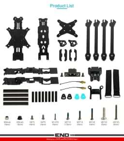 Axisflying MANTA10" Lite 10inch FPV Freestyle Drone Ture X Frame Kit 402mm Wheelbase T700 Carbon Compatible 10inch Propeller