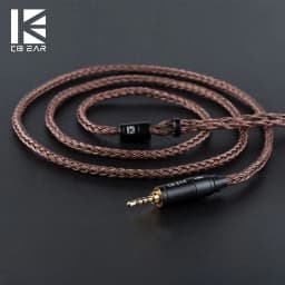 KBEAR 16 Core Pure Copper Earphone Cable 2PIN/MMCX/QDC Earbuds Connector Use For KZ EDX ZSN PRO BLON BL-03 KBEAR KS1 Headphone