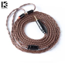 KBEAR 16 Core Pure Copper Earphone Cable 2PIN/MMCX/QDC Earbuds Connector Use For KZ EDX ZSN PRO BLON BL-03 KBEAR KS1 Headphone