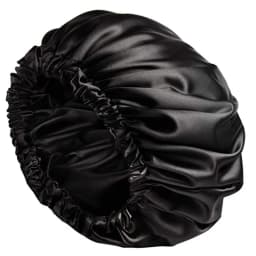 Birdtree 16MM 100% Real Silk Bonnet, Women Double Layer Sleeping Night Cap, Pure Hair Wrap Elastic Headwrap A34324M