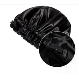 Birdtree 16MM 100% Real Silk Bonnet, Women Double Layer Sleeping Night Cap, Pure Hair Wrap Elastic Headwrap A34324M
